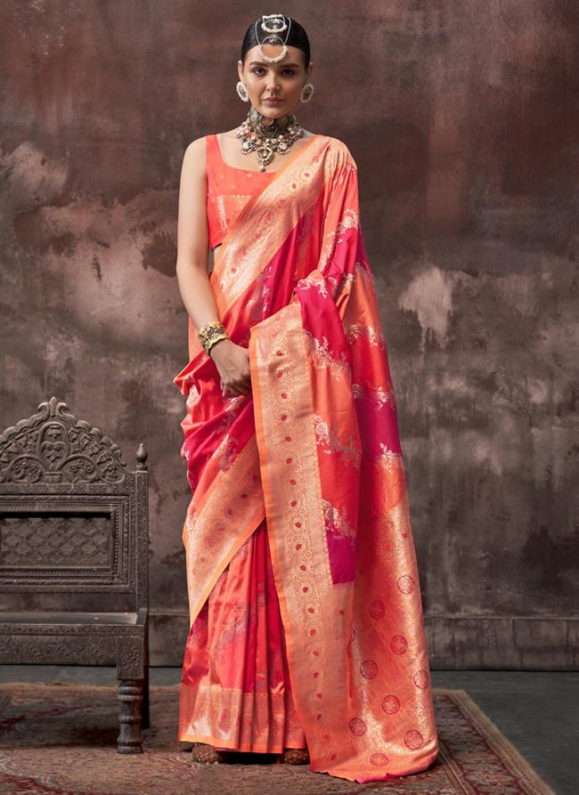 Silk Multi Colour Party Wear Weaving Saree